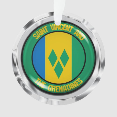 Saint Vincent and the Grenadines Round Emblem Ornament