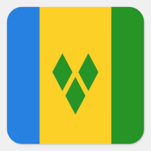 Saint Vincent and the Grenadines  Square Sticker