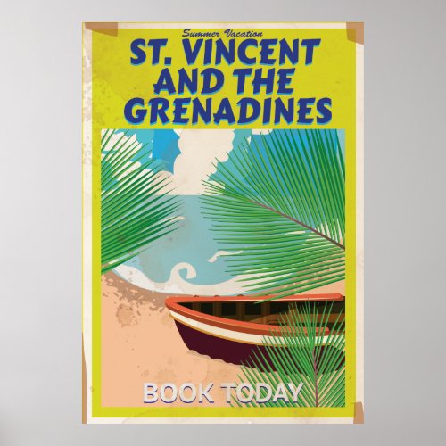 Saint Vincent and the Grenadines Travel Poster