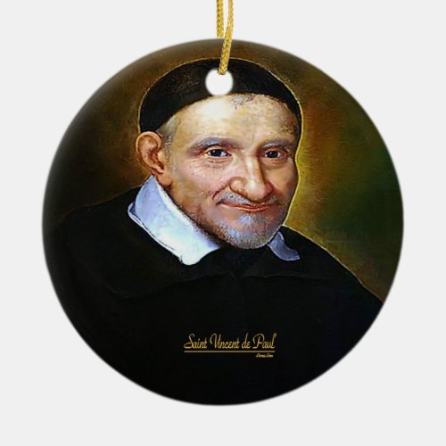 Saint Vincent de Paul Ceramic Ornament