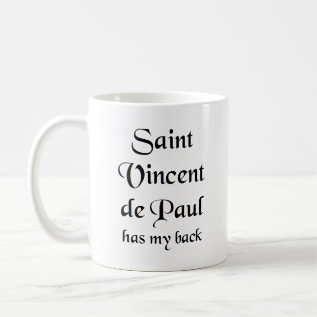 saint vincent de paul coffee mug (Left)