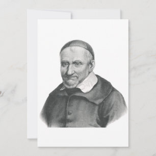 Saint Vincent de Paul Gentle Mercy Art Save The Date