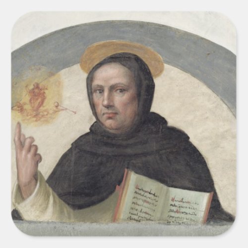Saint Vincent Ferrer fresco Square Sticker