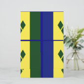 Saint vincent flag (Standing Front)