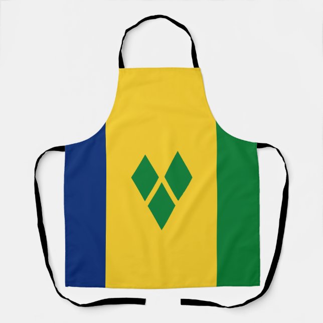 Saint Vincent Flag Apron (Front)