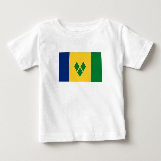 Saint Vincent Flag Baby T-Shirt (Front)
