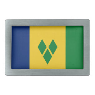 Saint Vincent Flag Belt Buckle