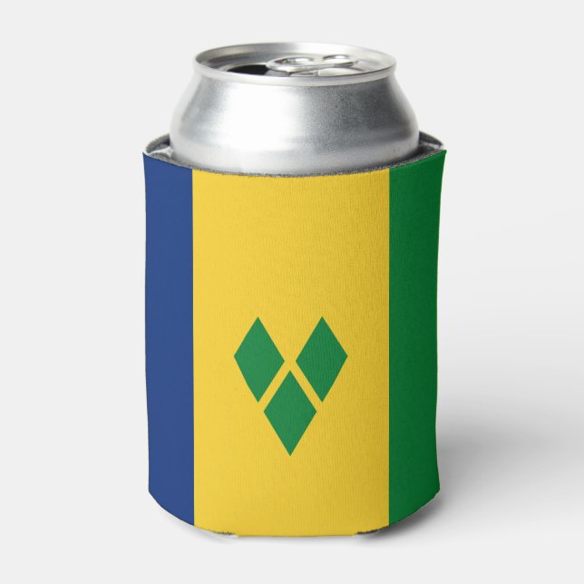 Saint Vincent Flag Can Cooler (Can Front)