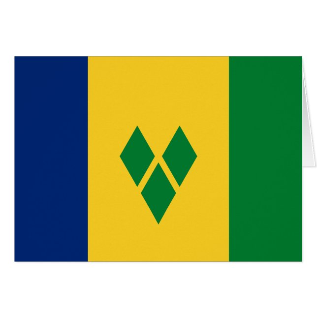 Saint Vincent Flag Cards (Front Horizontal)