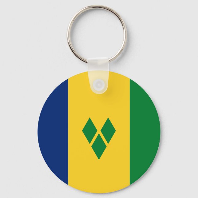 Saint Vincent Flag Keychain (Front)