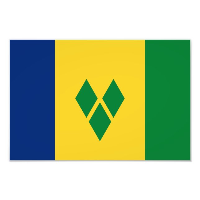 Saint Vincent Flag Photo Print (Front)