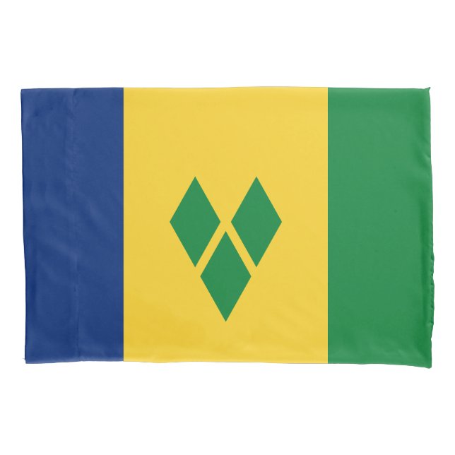 Saint Vincent Flag Pillow Case (Front)