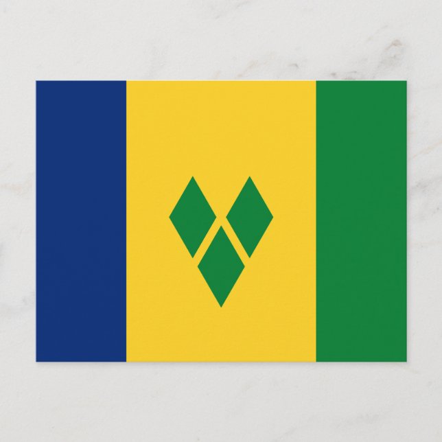 Saint Vincent Flag Postcard (Front)