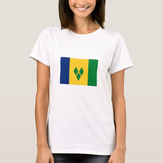 Saint Vincent Flag T-Shirt (Front)