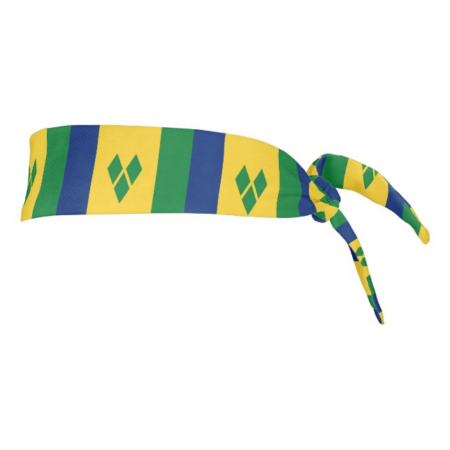 Saint Vincent Flag Tie Headband (Rotate 90)
