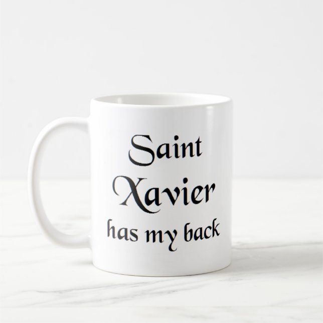 saint xavier coffee mug (Left)