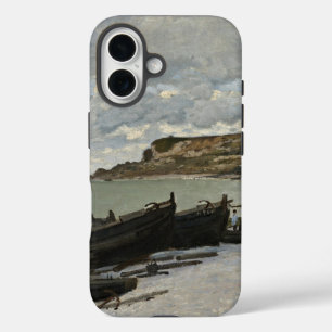 Sainte-Adresse by Monet - Boats Sea Cloudy Sky iPhone 16 Case