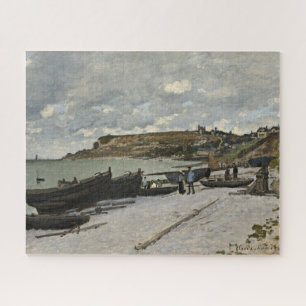 Sainte-Adresse by Monet - Boats Sea Cloudy Sky Jigsaw Puzzle