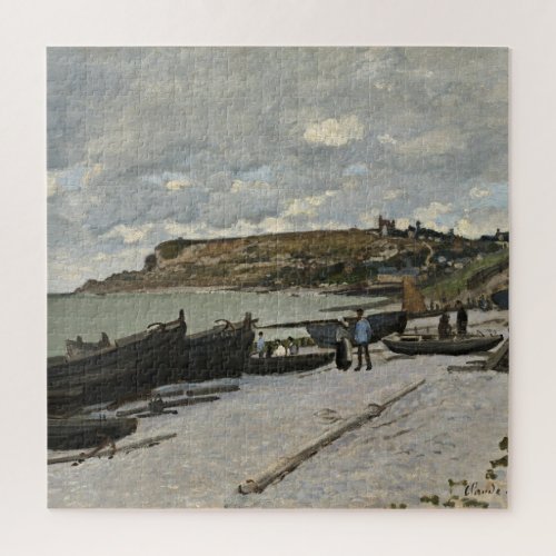 Sainte_Adresse by Monet _ Boats Sea Cloudy Sky Jigsaw Puzzle