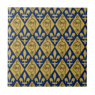 Sainte-Chapelle Fleur de Lys Ceramic Tile