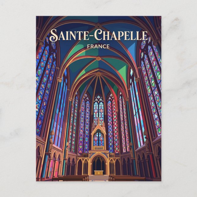 Sainte-Chapelle France Postcard (Front)