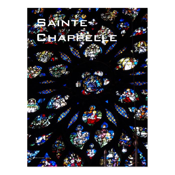 Sainte Chappelle Rose Window Postcard