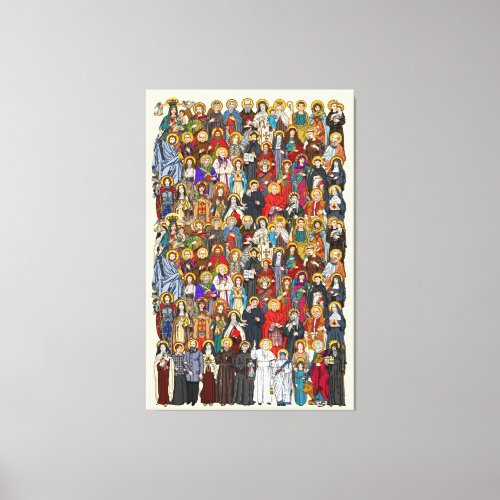 Saints All saints Catholic Saints Canvas Print