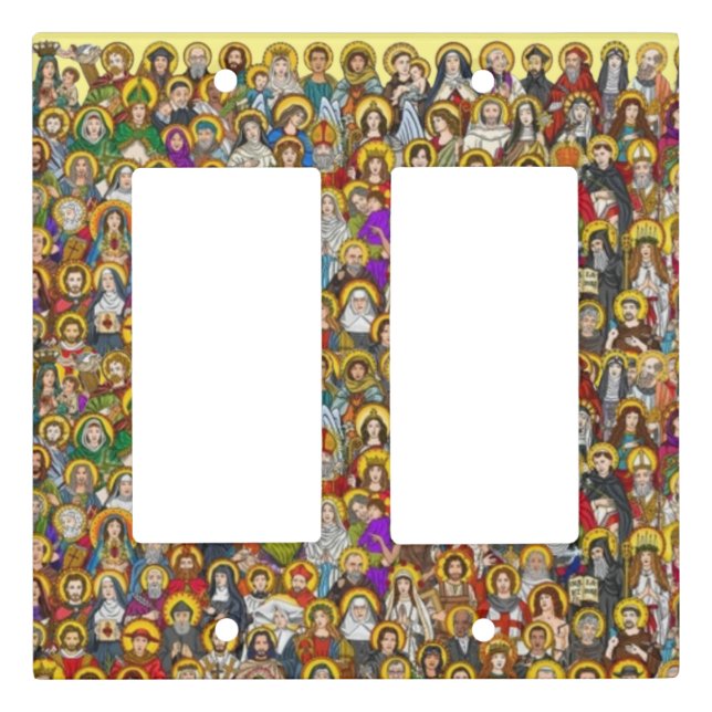 Saints, All saints, Catholic Saints Light Switch Cover (Front)