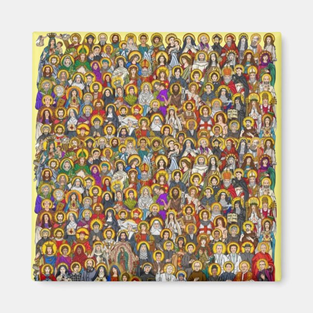 Saints, All saints, Catholic Saints Magnet (Front)