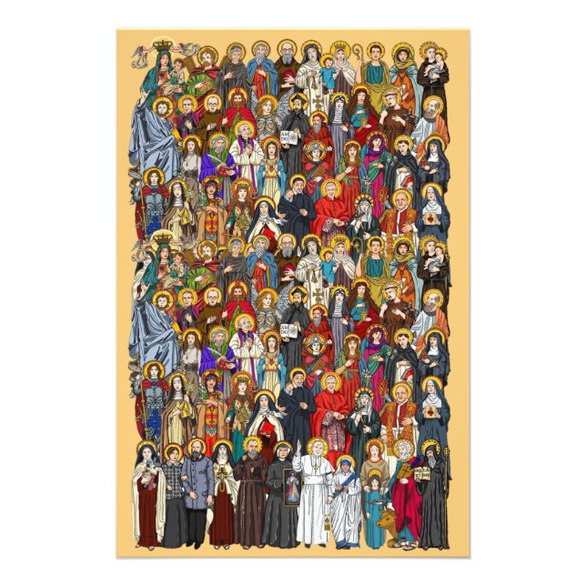 Saints, All saints, Catholic Saints Photo Print (Front)