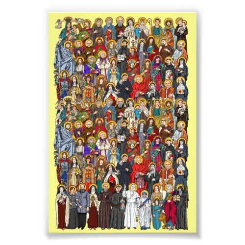 Saints All saints Catholic Saints Photo Print