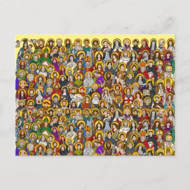 Saints, All saints, Catholic Saints Postcard (Front)