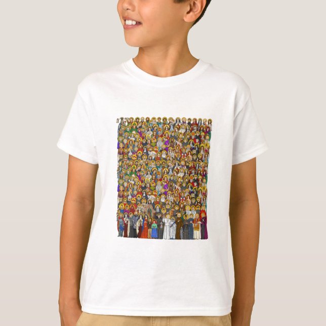 Saints, All saints, Catholic Saints T-Shirt (Front)