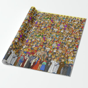 Saints, All saints, Catholic Saints Wrapping Paper