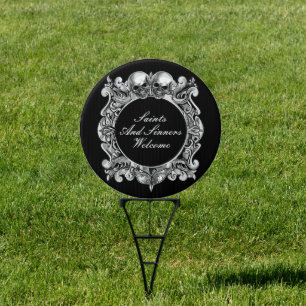 Saints And Sinners Halloween Party Welcome Sign