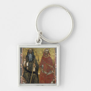 Saints Anthony Abbot and Eligius - Painted process Keychain
