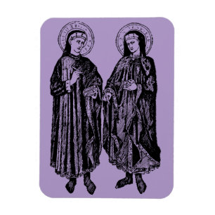 Saints Cosmas and Damian by Bicci di Lorenzo Magnet