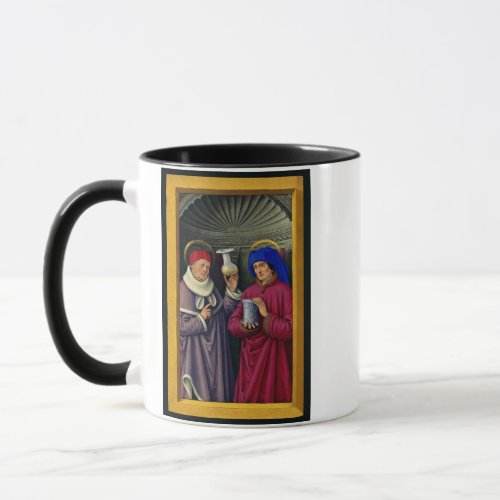 Saints Cosmas and Damian by Jean Bourdichon Mug