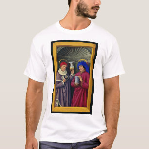 Saints Cosmas and Damian by Jean Bourdichon T-Shirt