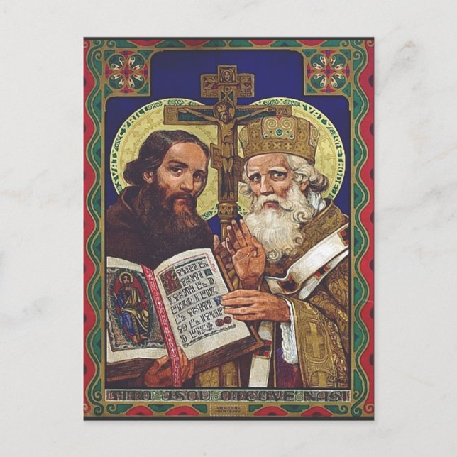 Saints Cyril and Methodius Apostles to the Slavs Postcard (Front)
