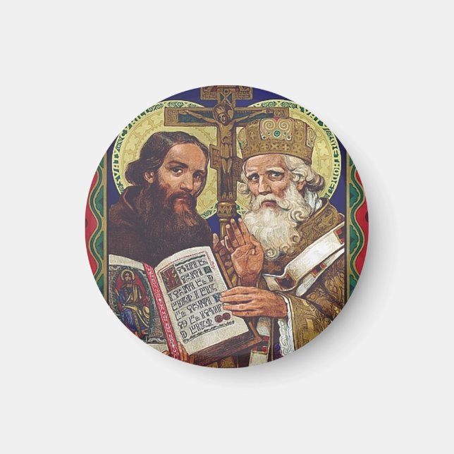 Saints Cyril and Methodius Patrons of Europe Magnet (Front)
