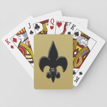 Saints Fleur De Lis Playing Cards by voodoo_ts at Zazzle