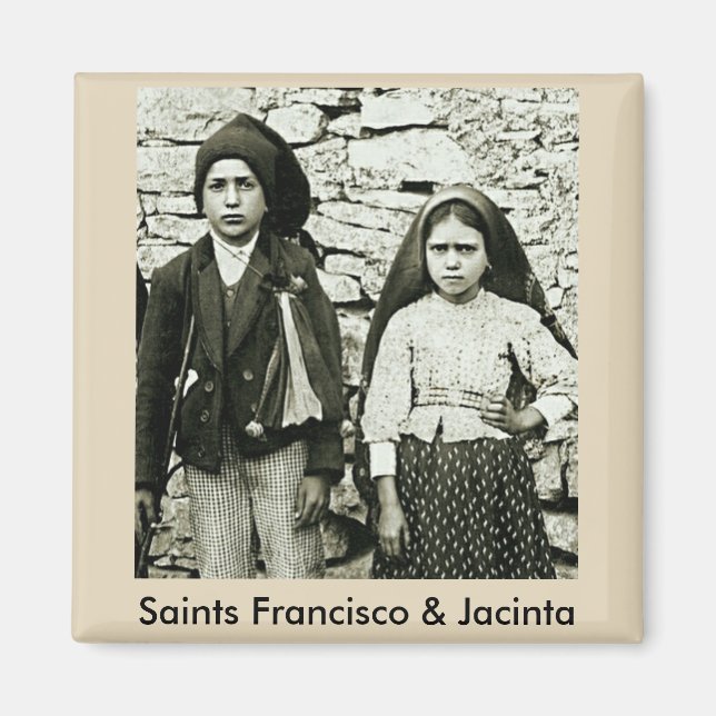 Saints Francisco & Jacinta of Fatima Magnet (Front)