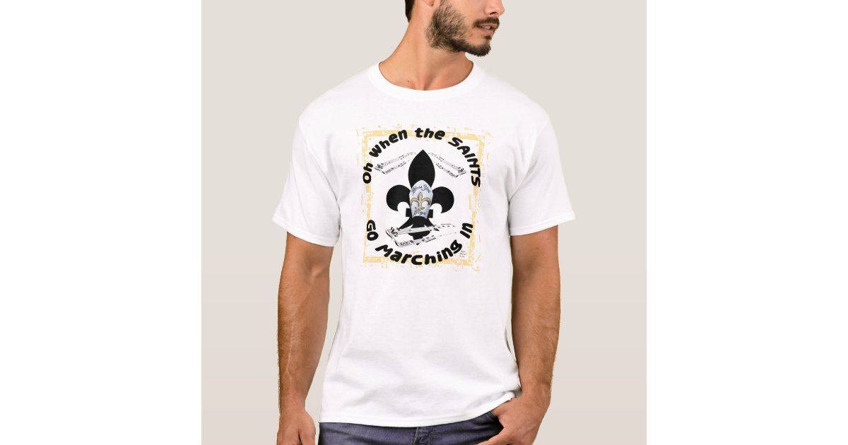 New Orleans Saints T-Shirt Graphic Men Cotton NO NOLA