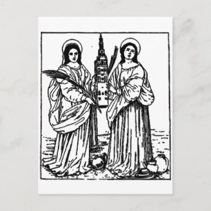 Saints Justa and Rufina patrons of Seville Postcard