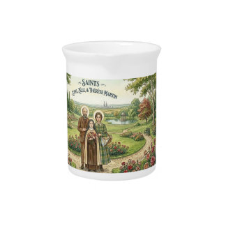 Saints Louis, Zelie & Therese Martin Beverage Pitcher