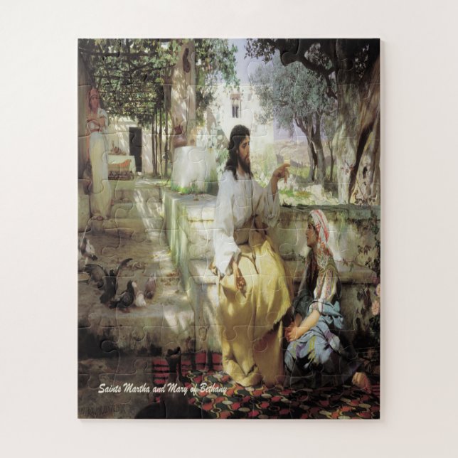 Saints Martha and Mary of Bethany Jigsaw Puzzle (Vertical)