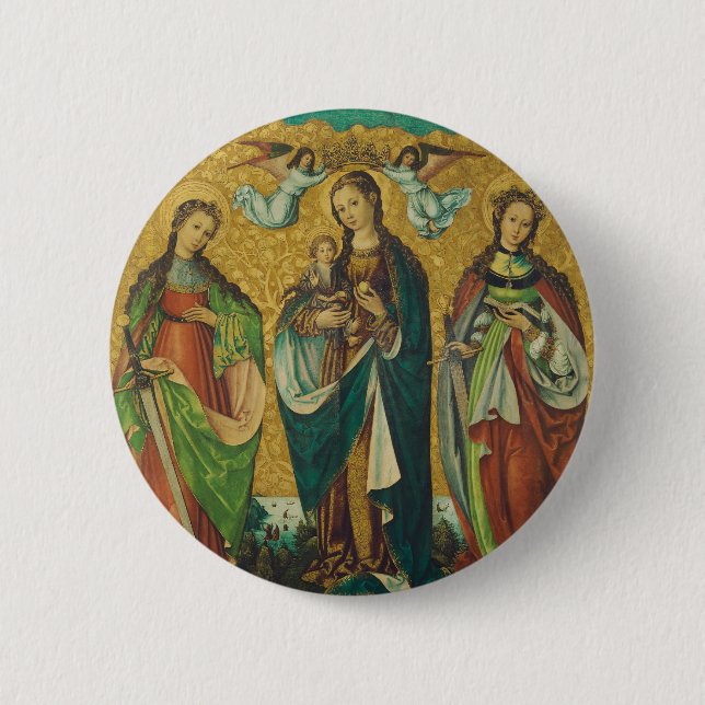 Saints Perpetua and Felicity Button (Front)