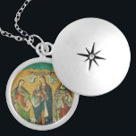 Saints Perpetua and Felicity Locket Necklace<br><div class="desc">Saints Perpetua and Felicity were Christian martyrs of the 3rd century.</div>