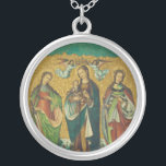 Saints Perpetua and Felicity Silver Plated Necklace<br><div class="desc">Saints Perpetua and Felicity were Christian martyrs of the 3rd century.</div>